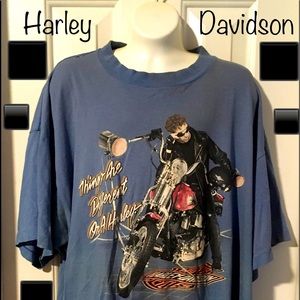 Harley-Davidson rugged style casual tee 1972-1992